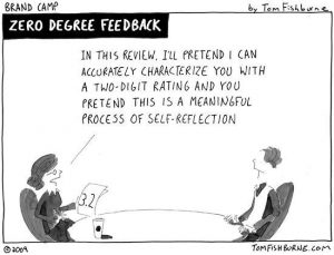 Feedback is about growth not just crunching numbers. Credit: Brand Camp by Tom Fishburn.