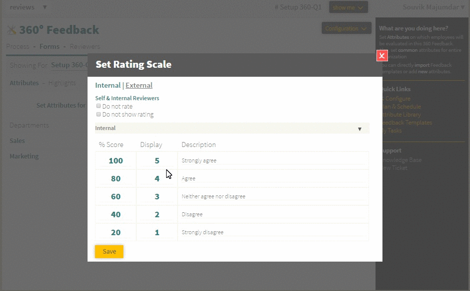 GIF: Setting Rating Scale
