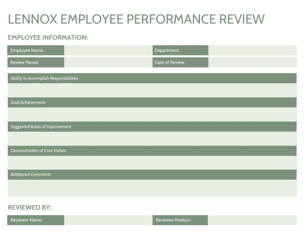 Simple Performance Review