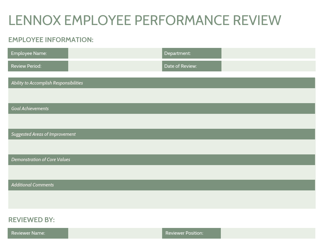 business plan performance review